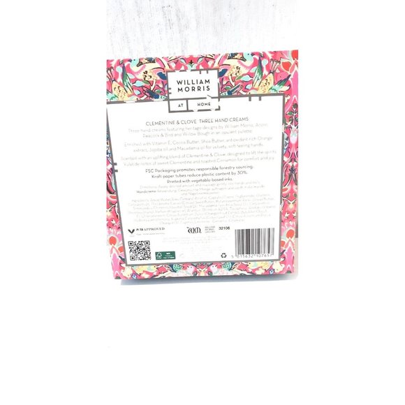 WILLIAM MORRIS Clementine And & Clove Hand Cream Gift Set 3 X 1.01 oZ (each) - Picture 3 of 3